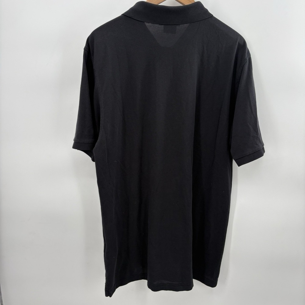 Psycho Bunny Men Polo Shirt Black Logo Embroidered Mesh Breathable Pima Size 8 - Picture 5 of 5